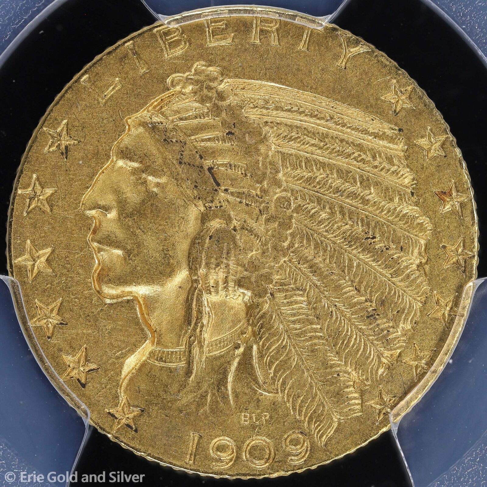 1909 $5 Gold Indian Head Half Eagle PCGS AU 55 - Picture 3 of 4